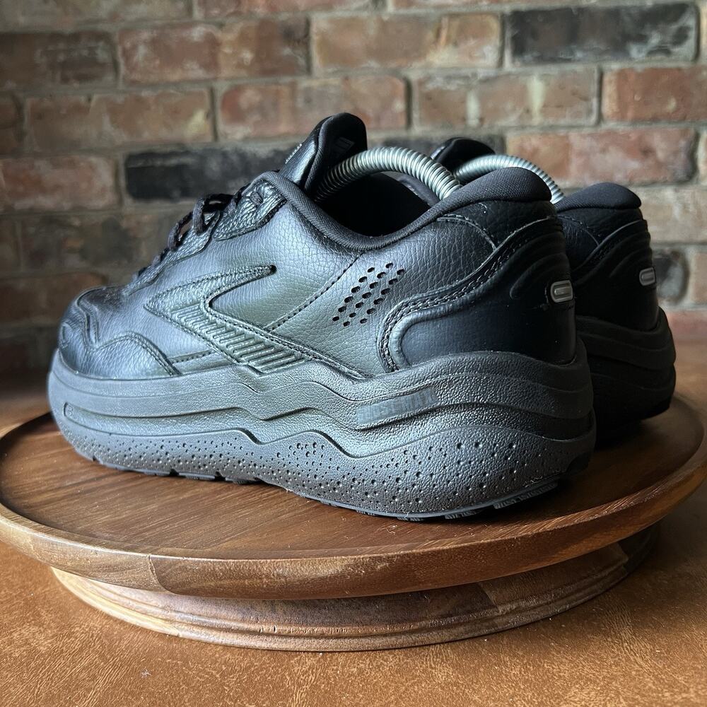 Brooks Ghost Max 2 Leather Max Cushion Black Women 10.5 W Running Sneaker Shoes - Picture 12 of 16